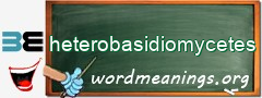 WordMeaning blackboard for heterobasidiomycetes